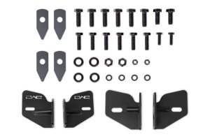 Ford Bronco Raptor Front Bumper Reinforcement Brackets - DV8 Offroad - Frame Horn Reinforcement - Black - `21-`25